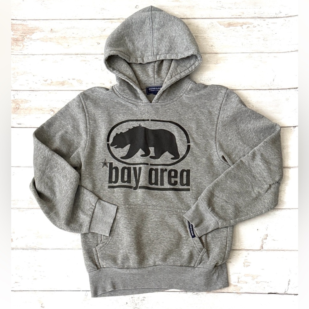 Bay Area L/G Hoodie Unisex Size Large Renegade Brand California Bear Sweatshirt